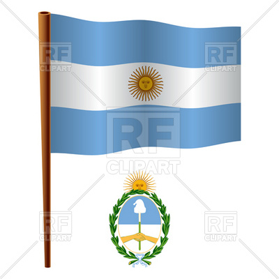 400x400 Argentina Flag And Coat Of Arms Royalty Free Vector Clip Art Image