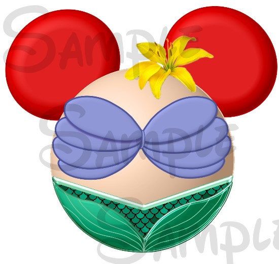 550x520 Head Clipart Ariel