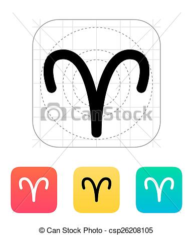 385x470 Aries Zodiac Icon. Aries Zodiac Icon Vector Clipart