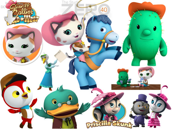 570x428 40 Sheriff Callie's Clipart Wild Wes 300dpi Instant