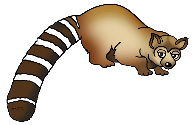 648x422 United States Clip Art By Phillip Martin, State Mammal