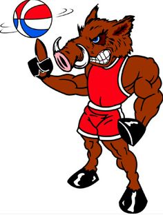 236x312 Royalty Free Vector Clip Art Illustration Of A Razorback Boar Logo