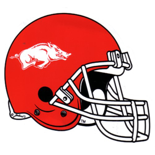 500x500 Arkansas Razorbacks Car Magnet Small Helmet Hogman's Gameday