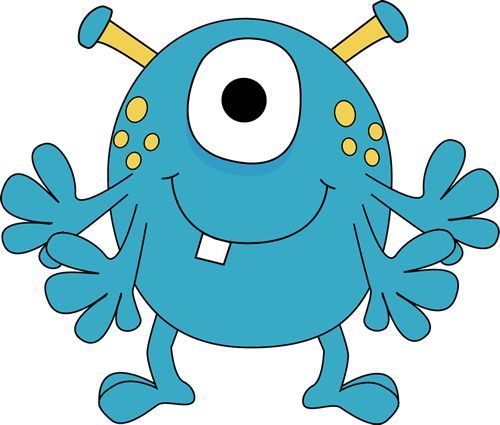 500x425 Monster Clipart For Kids Four Arm Monster Clip Art Image Blue