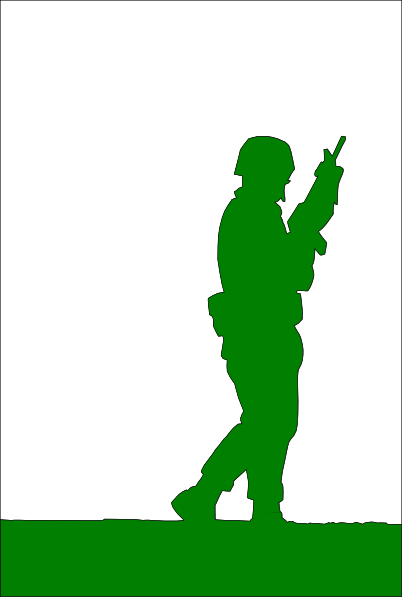 402x597 Green Soldier Men Clipart