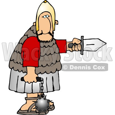 400x400 Roman Army Soldier Armed With A Knife And Flail Clipart Djart
