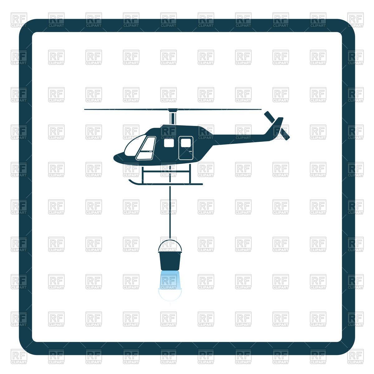 1200x1200 Fire Service Helicopter Icon Royalty Free Vector Clip Art Image