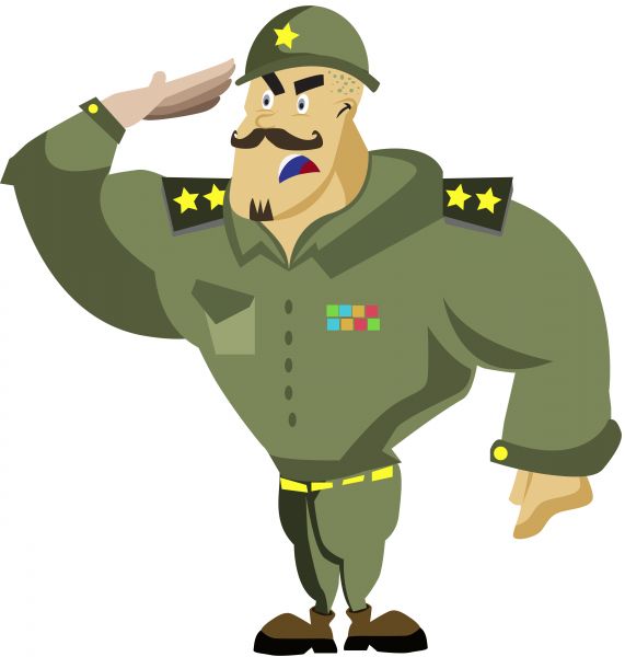 571x600 Army Clipart