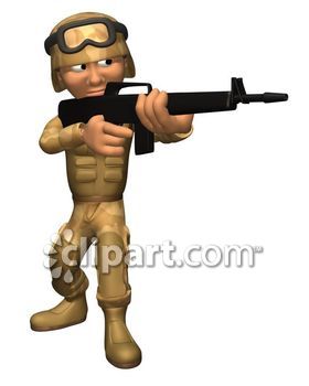 280x350 Green Army Men Clip Art