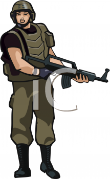 215x350 Royalty Free Soldier Clip Art, People Clipart