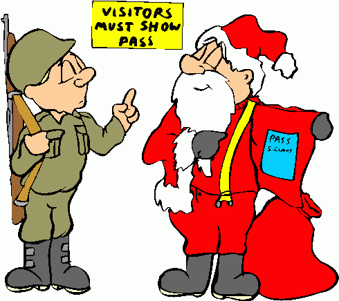490x436 Clipart Army Santa
