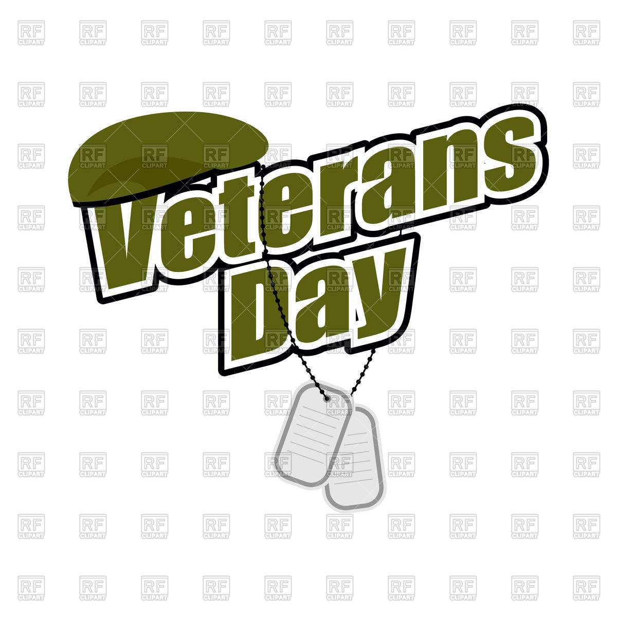 1200x1200 Veterans Day. Text With Army Token And Green Soldier Beret