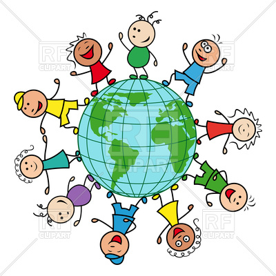 400x400 Happy Children Of Different Nationalities Together Around