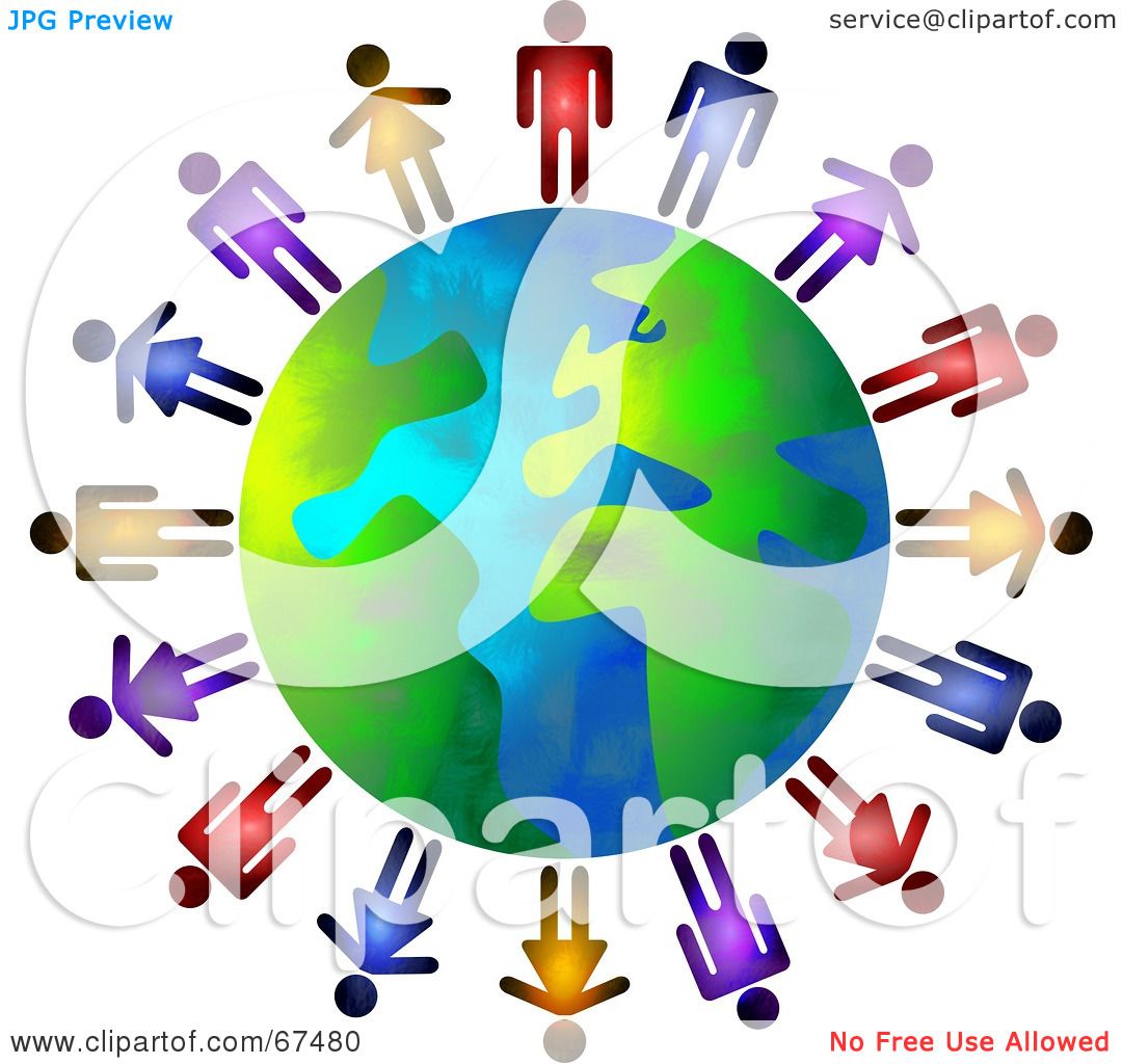 1080x1024 Royalty Free (Rf) Clipart Illustration Of Colorful Men And Women