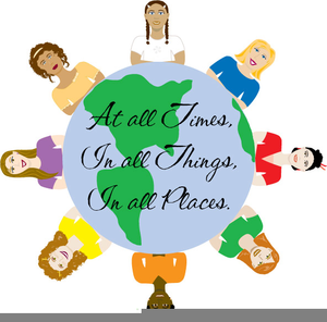 300x296 Clipart Of World And Children Around It Free Images