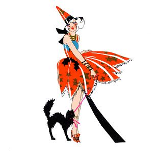 320x320 Quirky Artist Loft Free Vintage Witch Clip Art Halloween