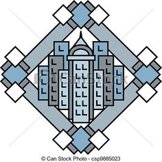 236x237 Art Deco Cityscape Art Cityscape