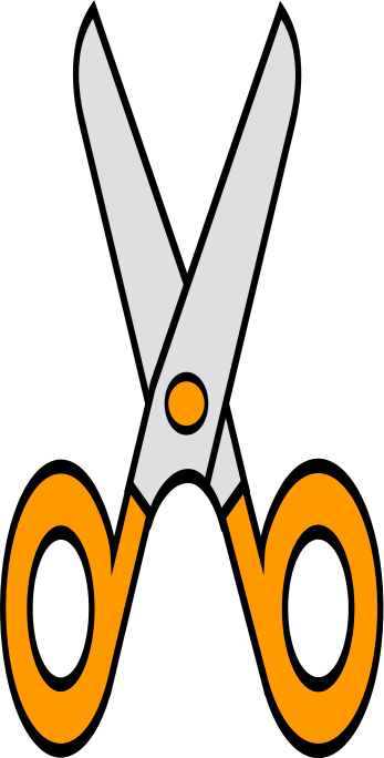 347x684 Scissors Clip Art Orange Images