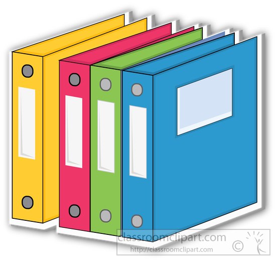 550x520 Three Ring Binder Clip Art Clipart