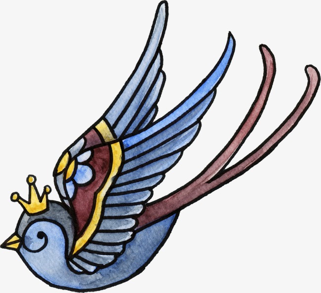 650x593 Retro Cartoon Bird, Birds, Retro Birds, Blue Ash Png Image