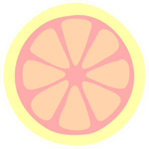 297x297 Pink Lemon Slice Clip Art