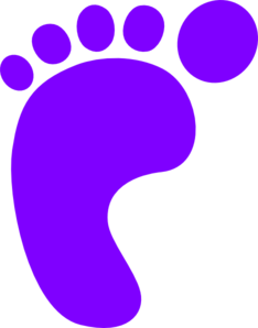 234x298 Purple Footprint Clip Art