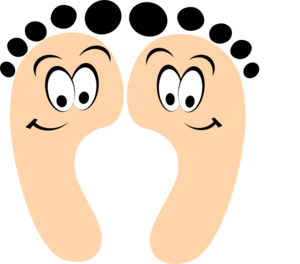 300x264 Purple Happy Feet Clip Art