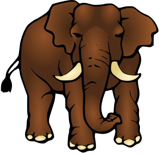 555x540 Elephant Clip Art Free Large Brown Elephant Clip Art Scrap Zoo