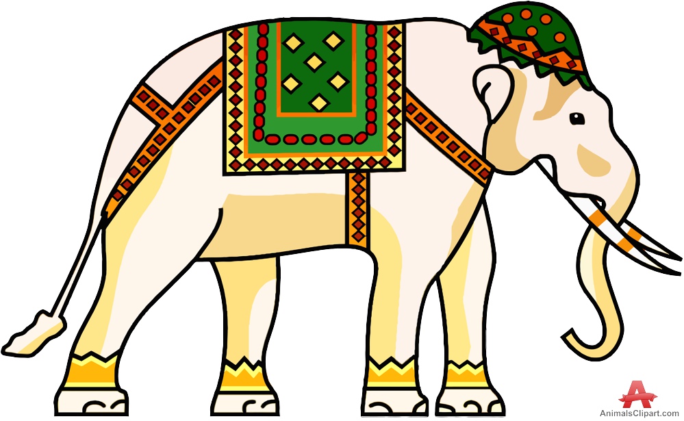 999x615 Elephant Clipart Decorative
