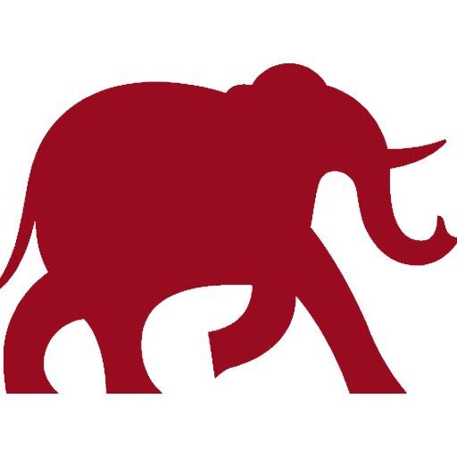 512x512 Red Elephant Clipart