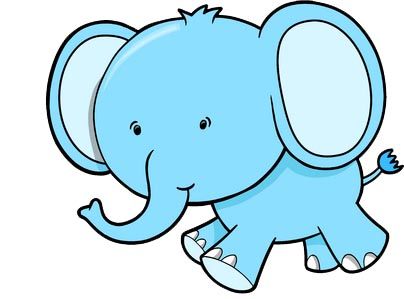 404x299 Asian Elephant Clipart Cute