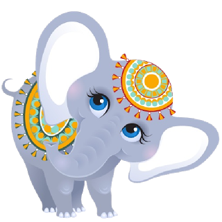320x320 Cartoon Circus Elephant Free Download Clip Art