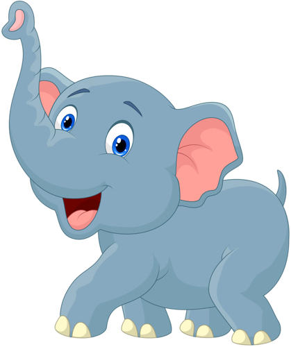 419x500 Cartoon Elephant Vector (11) Lil Zoo