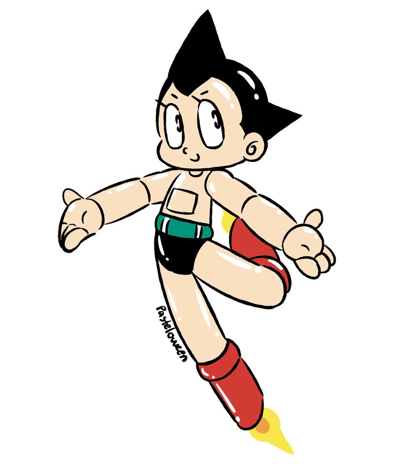 837x954 Astro Boy Mighty Atom By Pasteloween