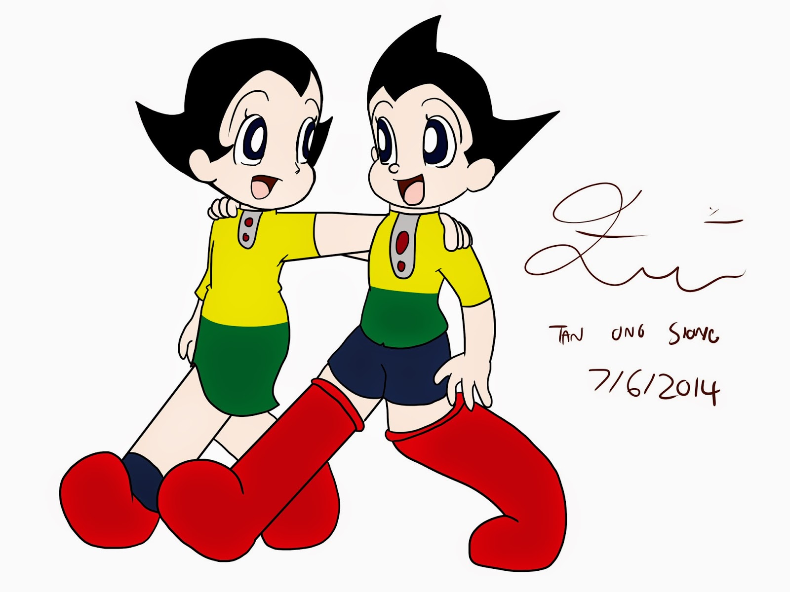 1600x1200 Little Astro Boy Meets Uranastro's New Twin Sister