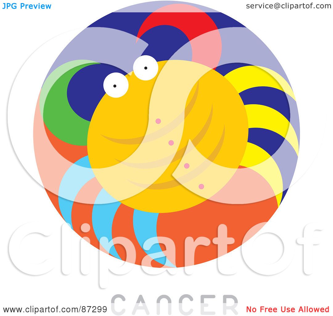 1080x1024 Royalty Free (Rf) Clipart Illustration Of A Circular Cancer