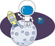 190x161 Astronaut On The Moon Clipart Amp Astronaut On The Moon Clip Art