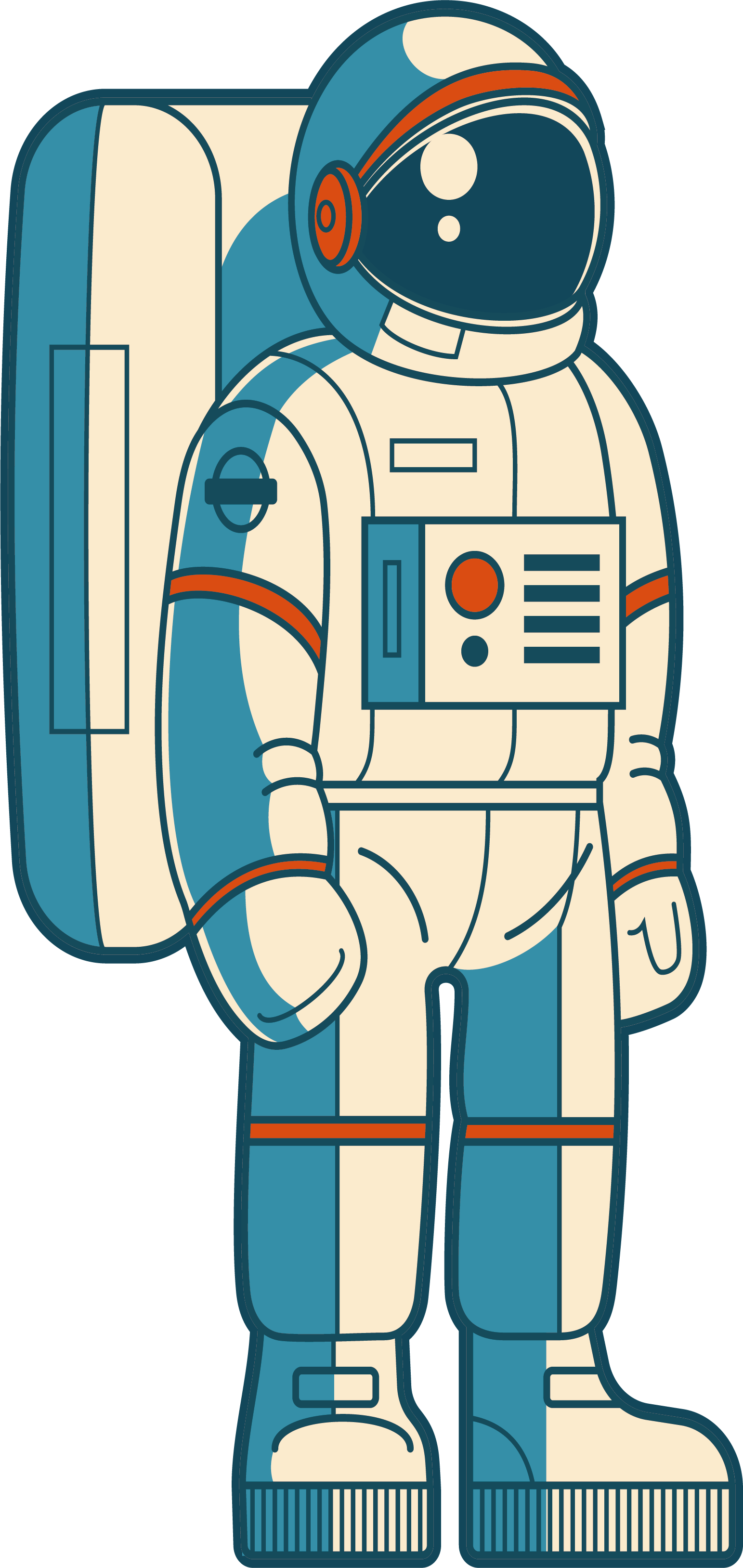 1543x3256 Astronaut Outer Space Clip Art