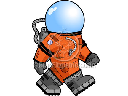432x324 Clip Art Of A Cartoon Astronaut Clipart Astronaut Cartoon