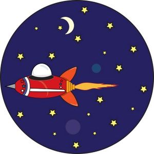 300x300 Astronomy Clip Art Space Ship Clipart Image Space Ship Flying