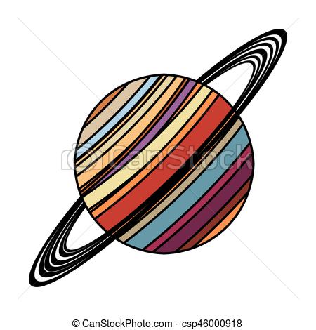 450x470 Saturn Planet Astronomy Image Vector Illustration Eps 10 Vector