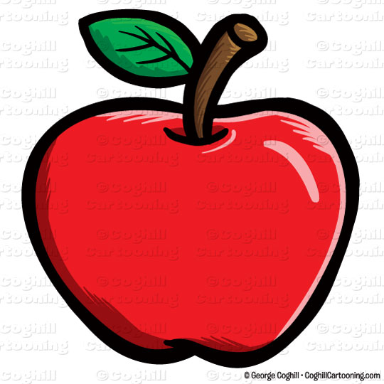 540x540 Cartoon Apple Clip Art Stock Illustration