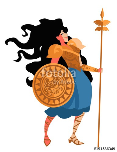 384x500 Palas Minerva Athena Warrior Goddess Stock Image And Royalty Free
