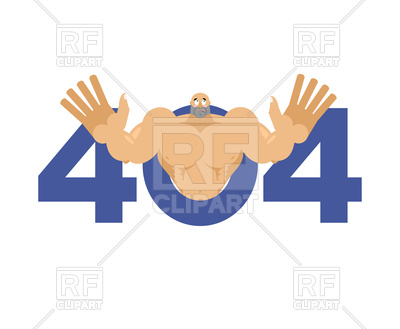 400x329 Error 404 Athlete Surprise Royalty Free Vector Clip Art Image
