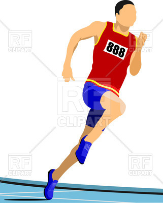 321x400 Long Distance Runner Royalty Free Vector Clip Art Image