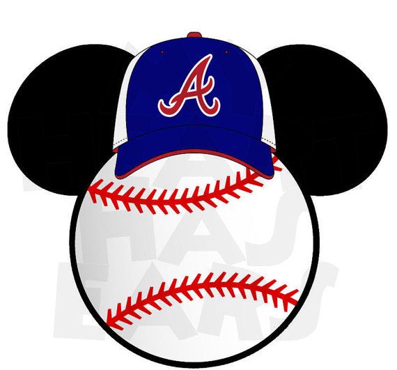 570x531 Printable Diy Baseball Atlanta Braves Mickey By Myhearthasears