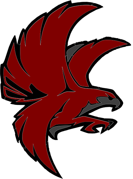 444x599 Falcon Bw Clip Art