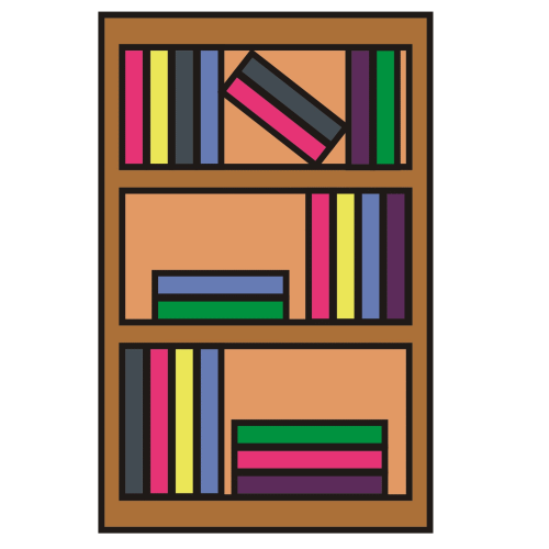 500x500 Best Bookshelf Clipart