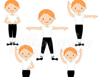 340x270 Auburn Ballerina Positions Cute Digital Clipart, Ballerina Clip