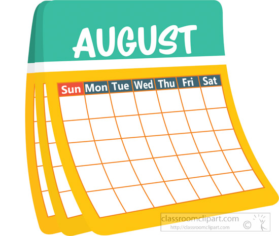 550x466 August Clipart Free Calendar Clipart Clip Art Pictures Graphics